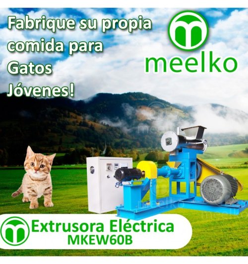 Extrusora para pellets alimentación gatos, peces, perros-MKEW060B