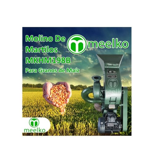Molino triturador de biomasa a martillo eléctrico 360 kg - MKH198B