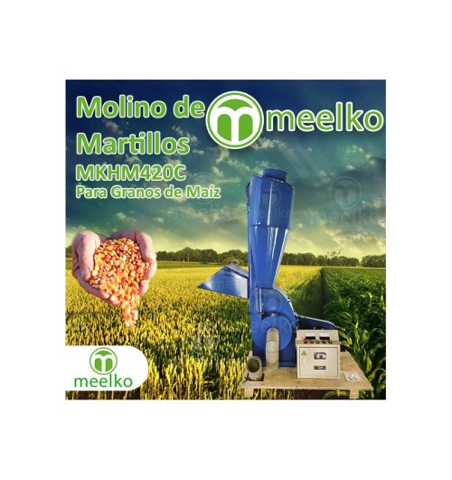 Molino triturador de biomasa a martillo eléctrico hasta 700 kg hora - MKH420C-C