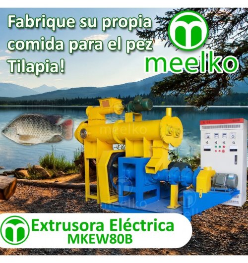 Extrusora para pellets alimentos para peces - 22kW - MKEW080B