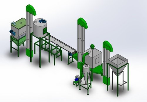 Linea peletizadora de Alimentos