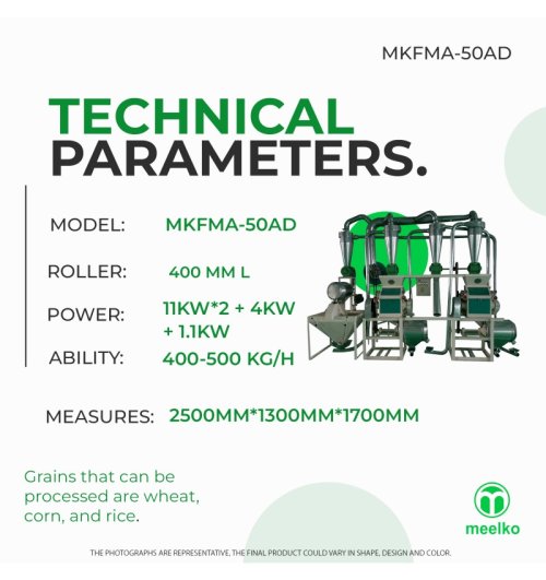 Molino de Harina- MKFMA-50AD 400 - 500 KG/H